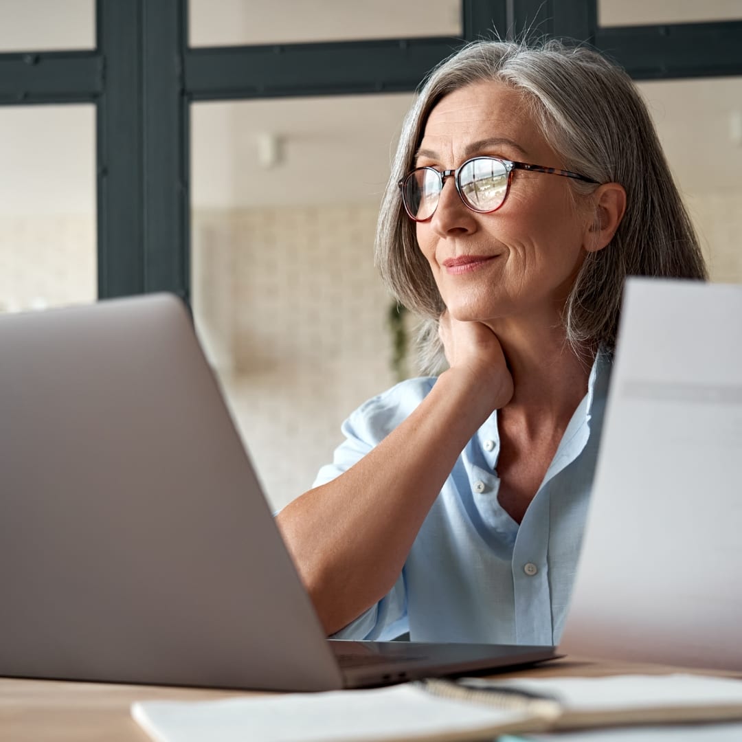 Couple reviewing an insurance policy with an agent